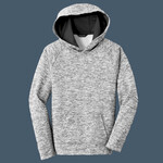 Youth PosiCharge ® Electric Heather Fleece Hooded Pullover