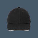 Sandwich Bill Cap with Striped Closure