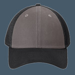Snapback Contrast Front Mesh Cap