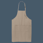 Easy Care Extra Long Bib Apron with Stain Release