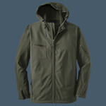 Textured Hooded Soft Shell Jacket