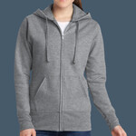 Ladies Core Fleece Full Zip Hooded Sweatshirt