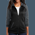 Ladies Sport Wick ® Varsity Fleece Full Zip Hooded Jacket
