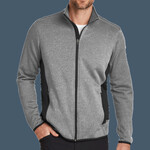 Full Zip Heather Stretch Fleece Jacket