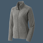Women's Heather Microfleece Full Zip Jacket
