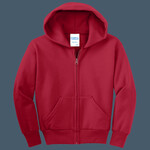 Youth Core Fleece Full Zip Hooded Sweatshirt