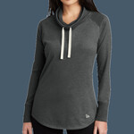 Ladies Sueded Cotton Blend Cowl Tee